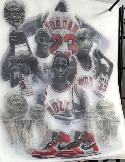 MJ DTF half-tone image