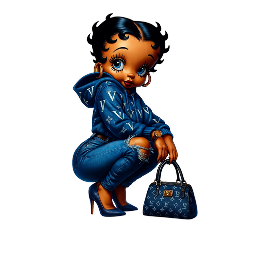 Blue Betty DTF transfers