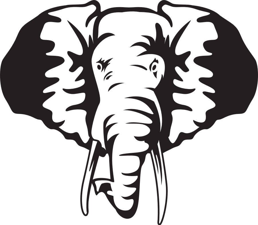 CRIMSON ELEPHANT SVG
