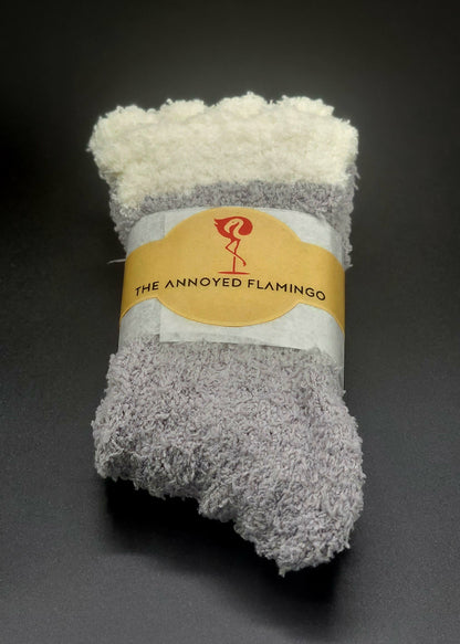 2 Tone Fluffy Socks